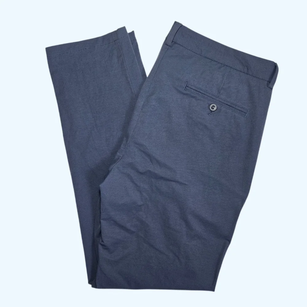 Vineyard Vines On The Go Pant Mens 36x32 Navy Blue Performance Chino Stretch OTG